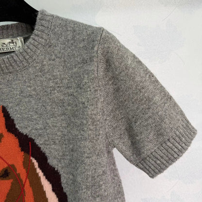 Pony Head Short-Sleeve Sweater