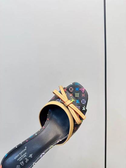 26ss Bow-tie High-Heeled Sandals