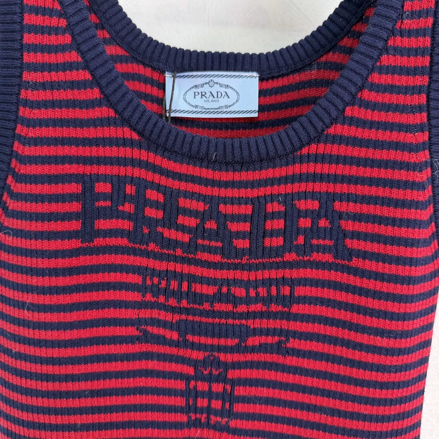 Striped Knit Vest