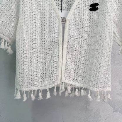 26ss V-neck Knit Short-Sleeve Cardigan