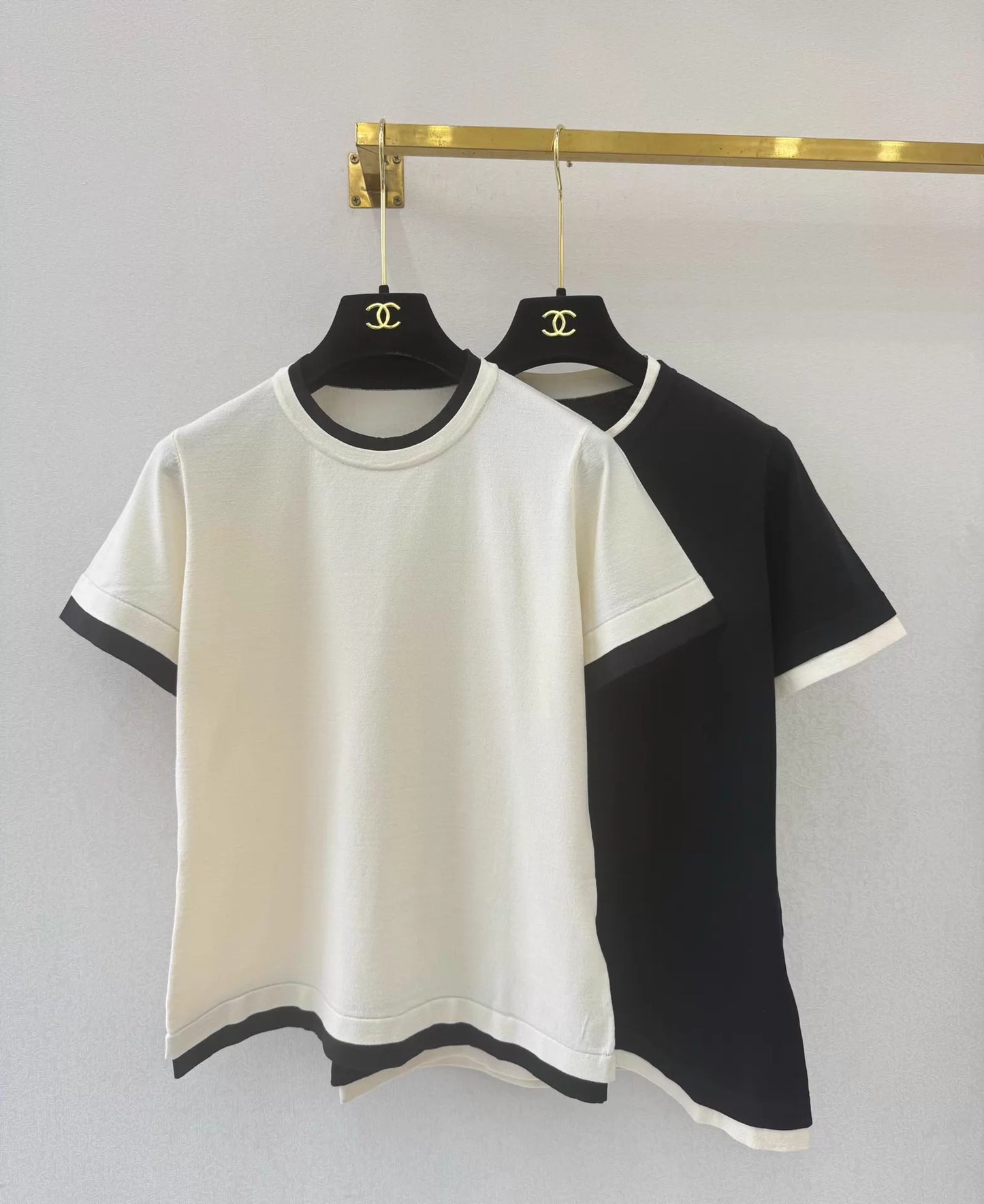26ss Faux Two-Piece Patchwork T-Shirt
