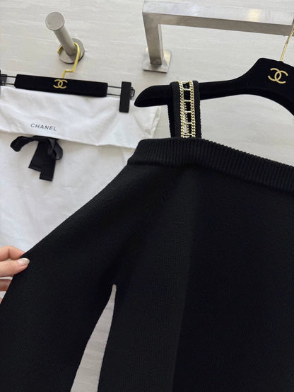 HCashmere chain camisole sweater