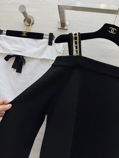 HCashmere chain camisole sweater