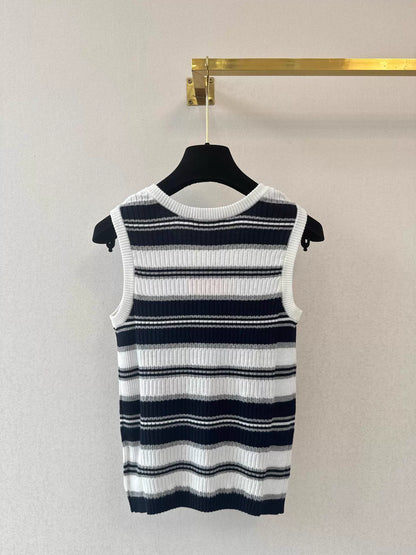 26ss Striped Knit Vest