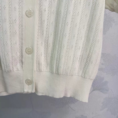 Openwork Knit T-shirt