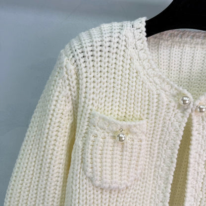 round neck cardigan