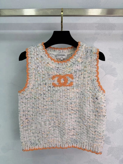 Embroidered Knit Vest