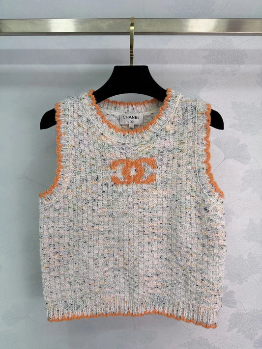 Embroidered Knit Vest