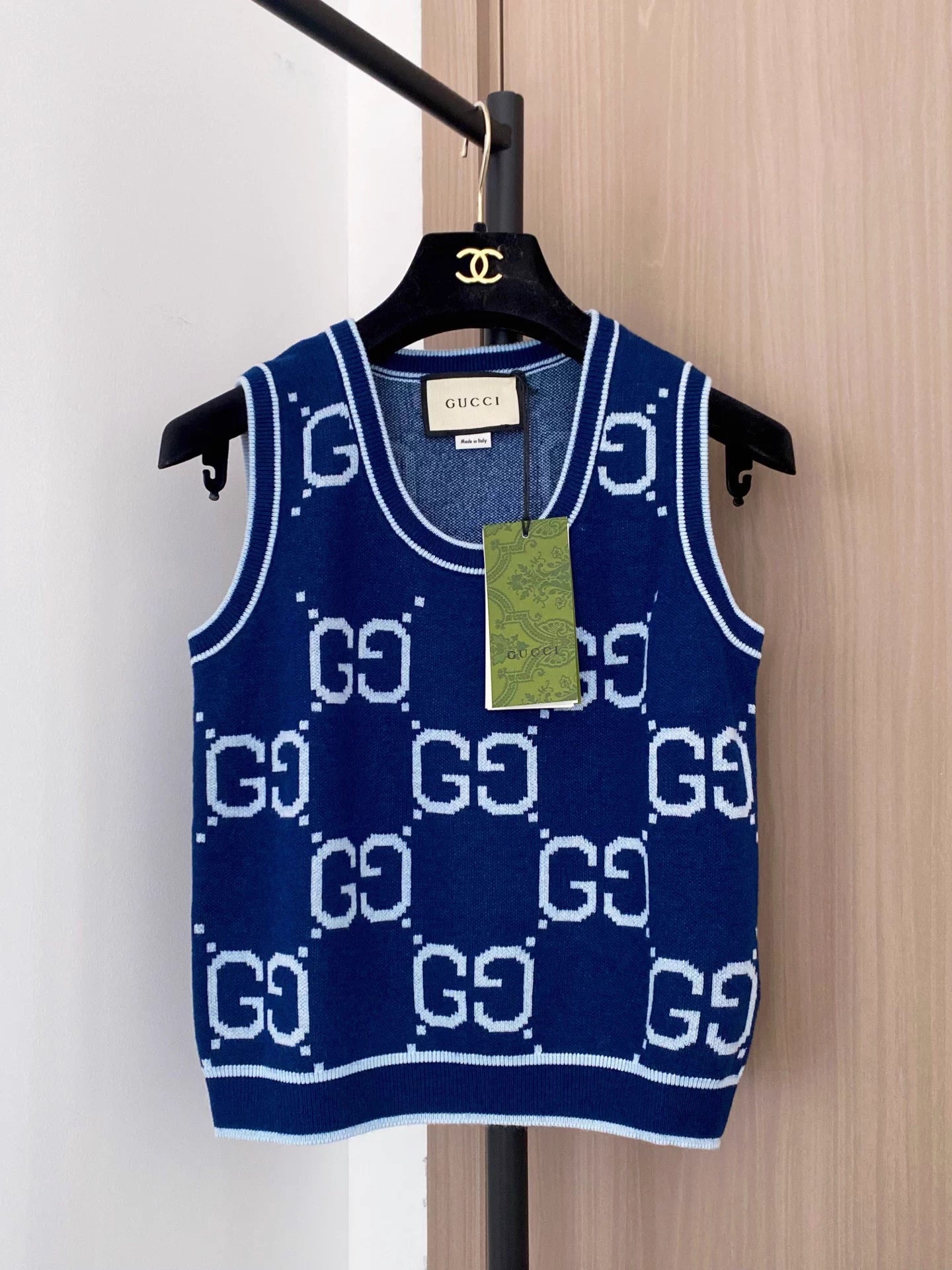 Monogram Knit Vest