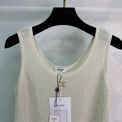 26ss Openwork Knit Vest