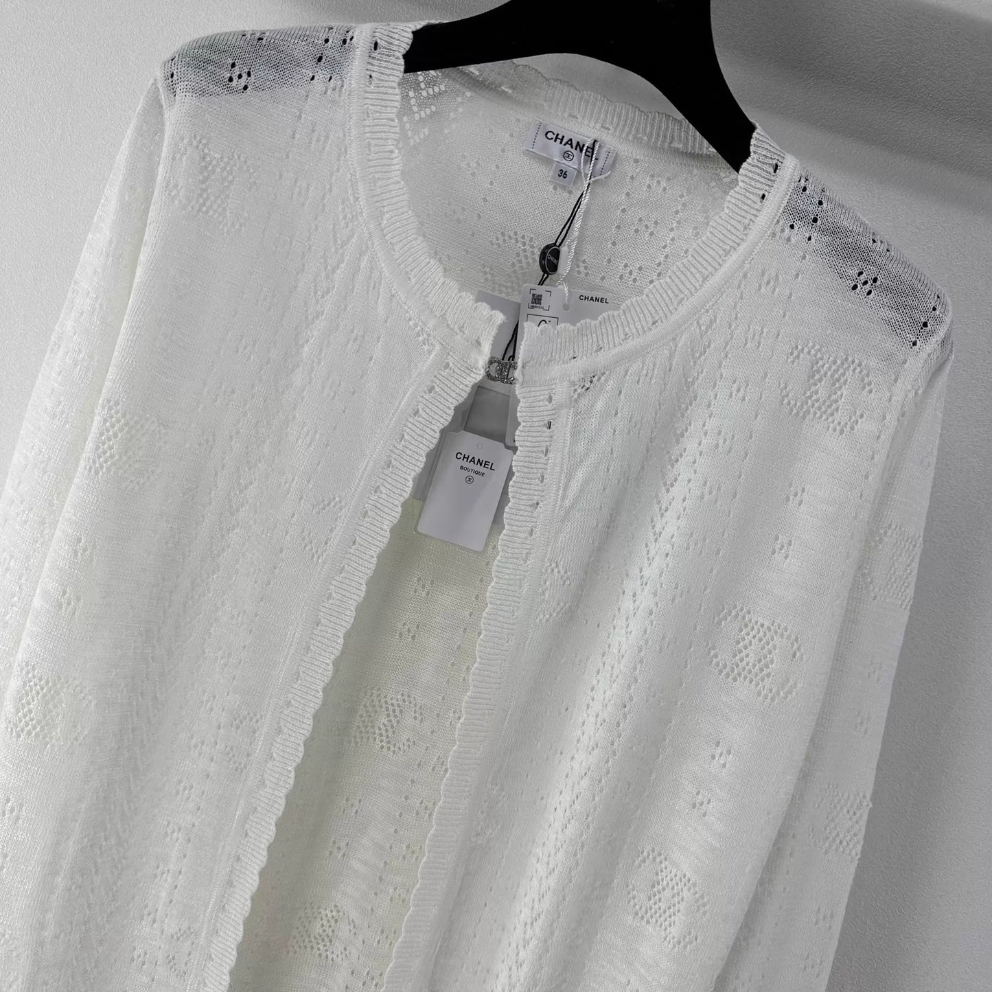26ss Openwork cardigan