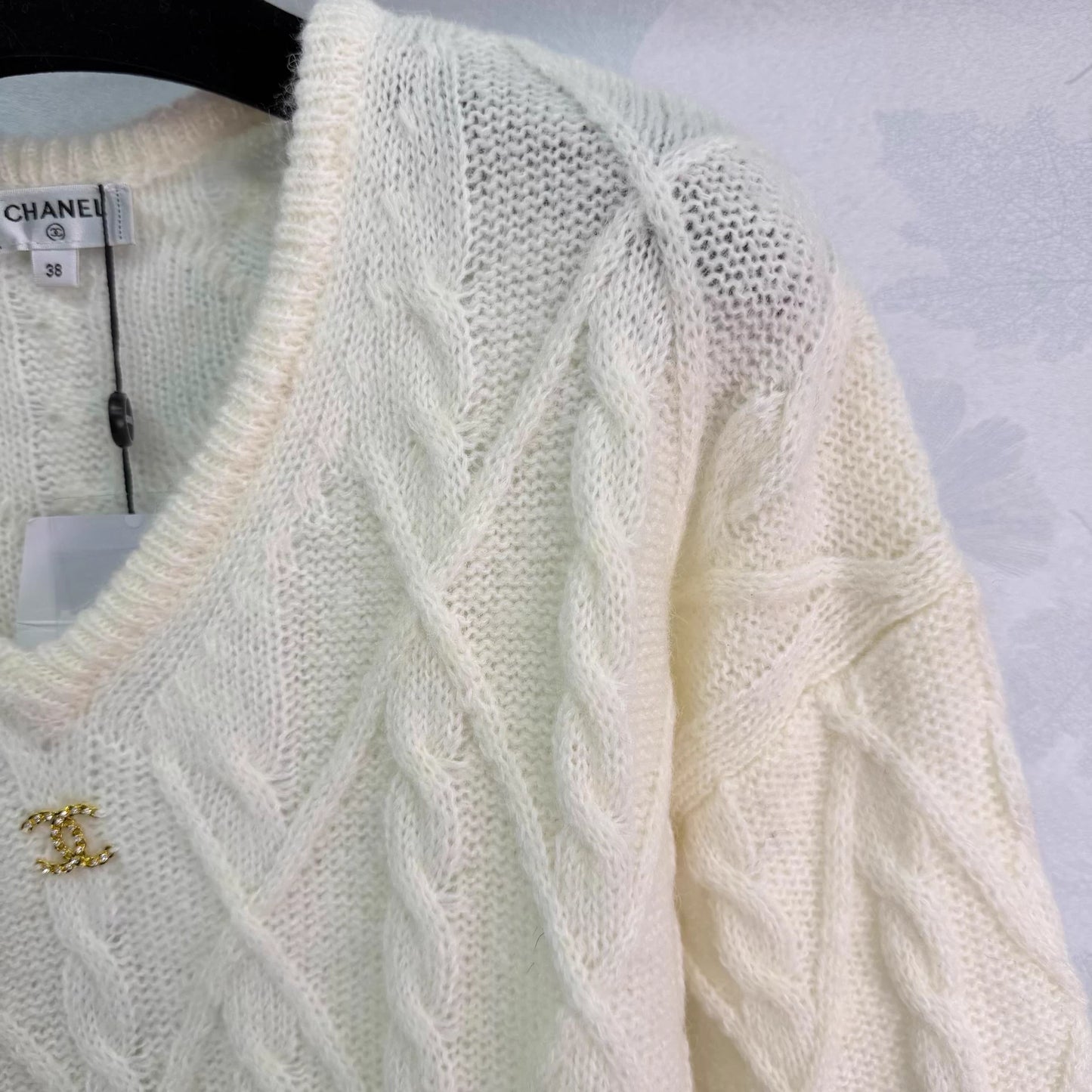 Cable knit sweater