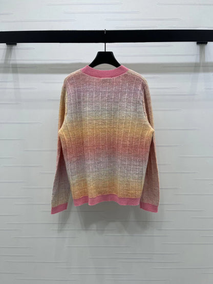 Double-pocket V-neck cardigan