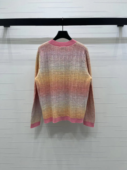 Double-pocket V-neck cardigan