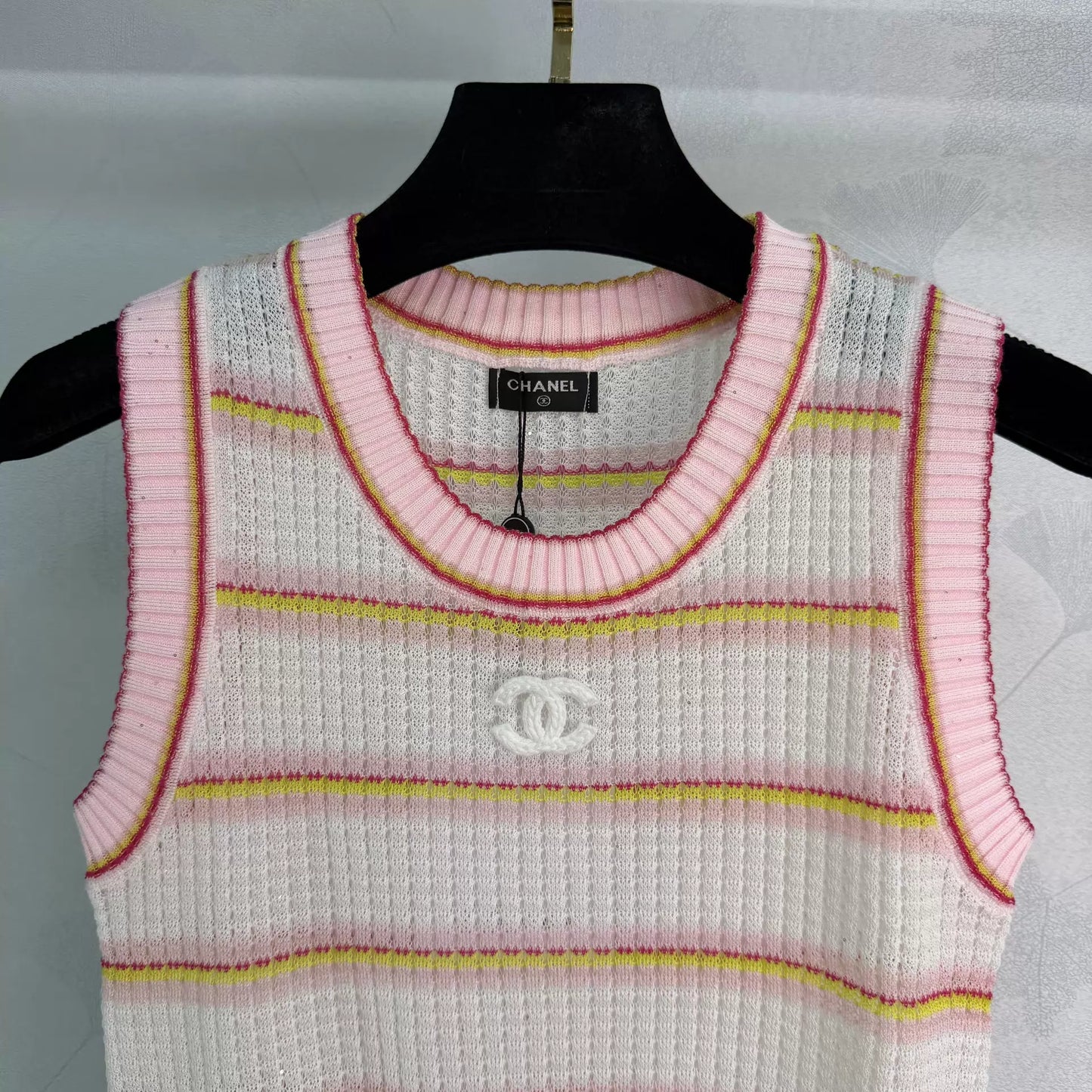26ss Striped Knit Vest