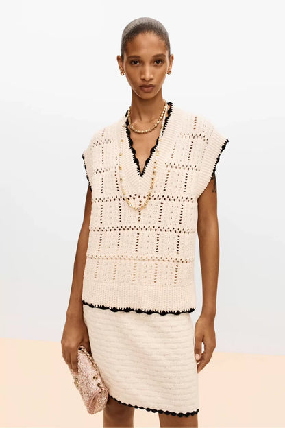 Crochet Knit Vest