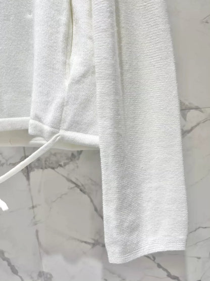 25fw One shoulder knitted long sleeved top