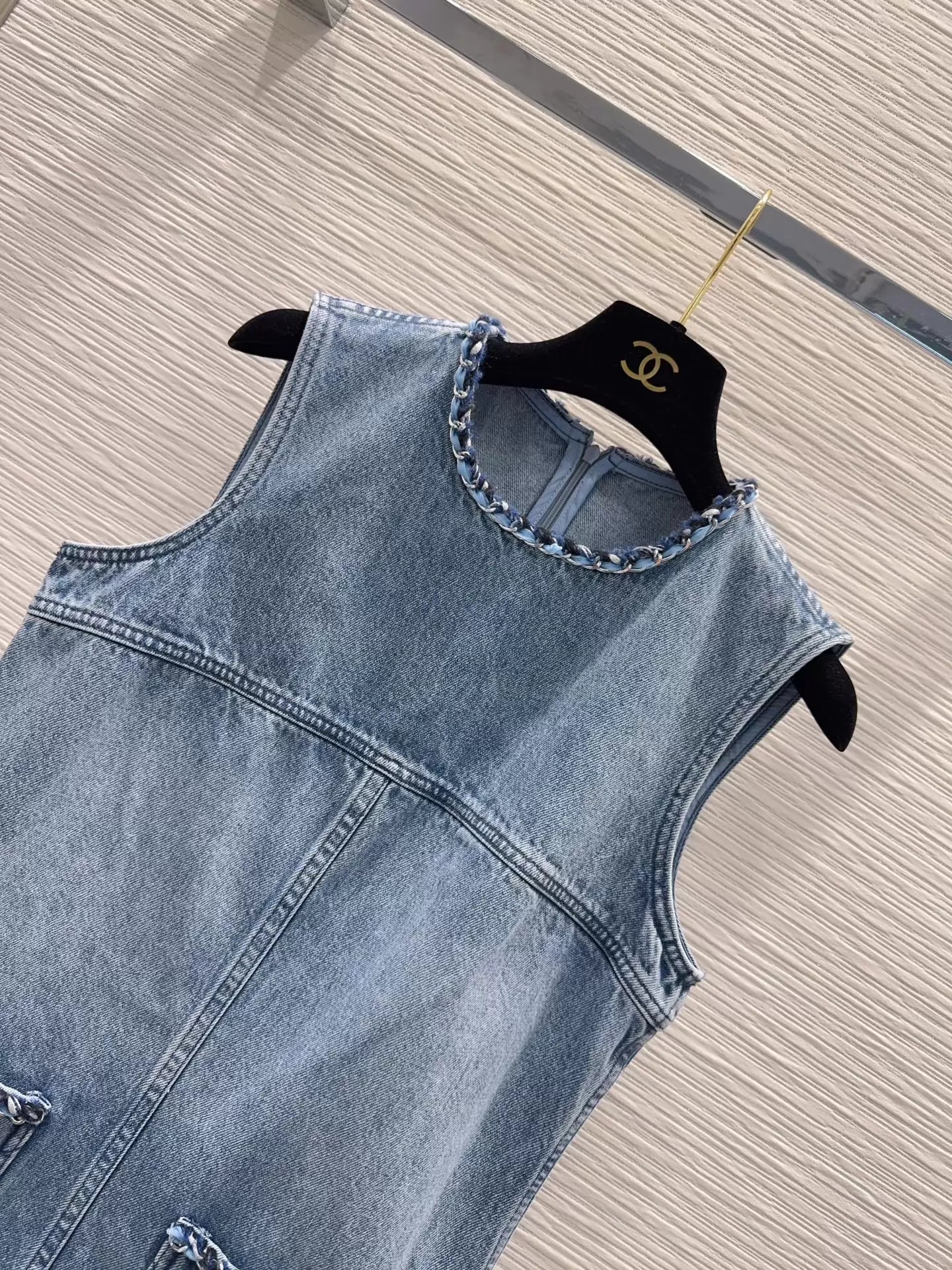 Denim vest dress