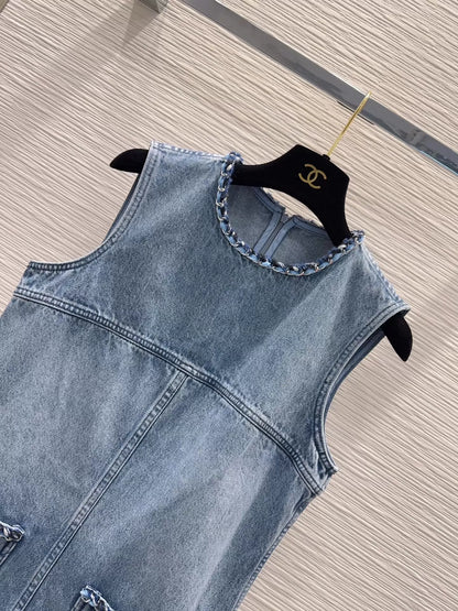 Denim vest dress