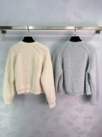Crew neck cardigan