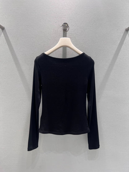 Rhinestone Long-Sleeve Top