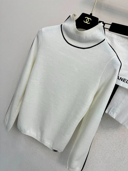 High necked woolen sweater