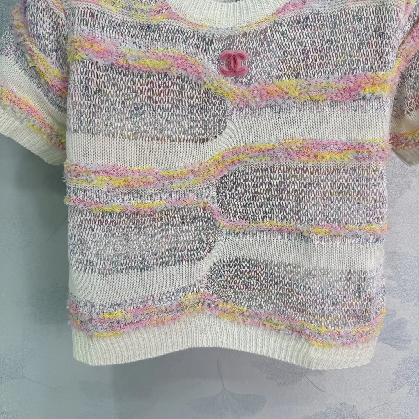 Striped Knit Short-Sleeve T-Shirt