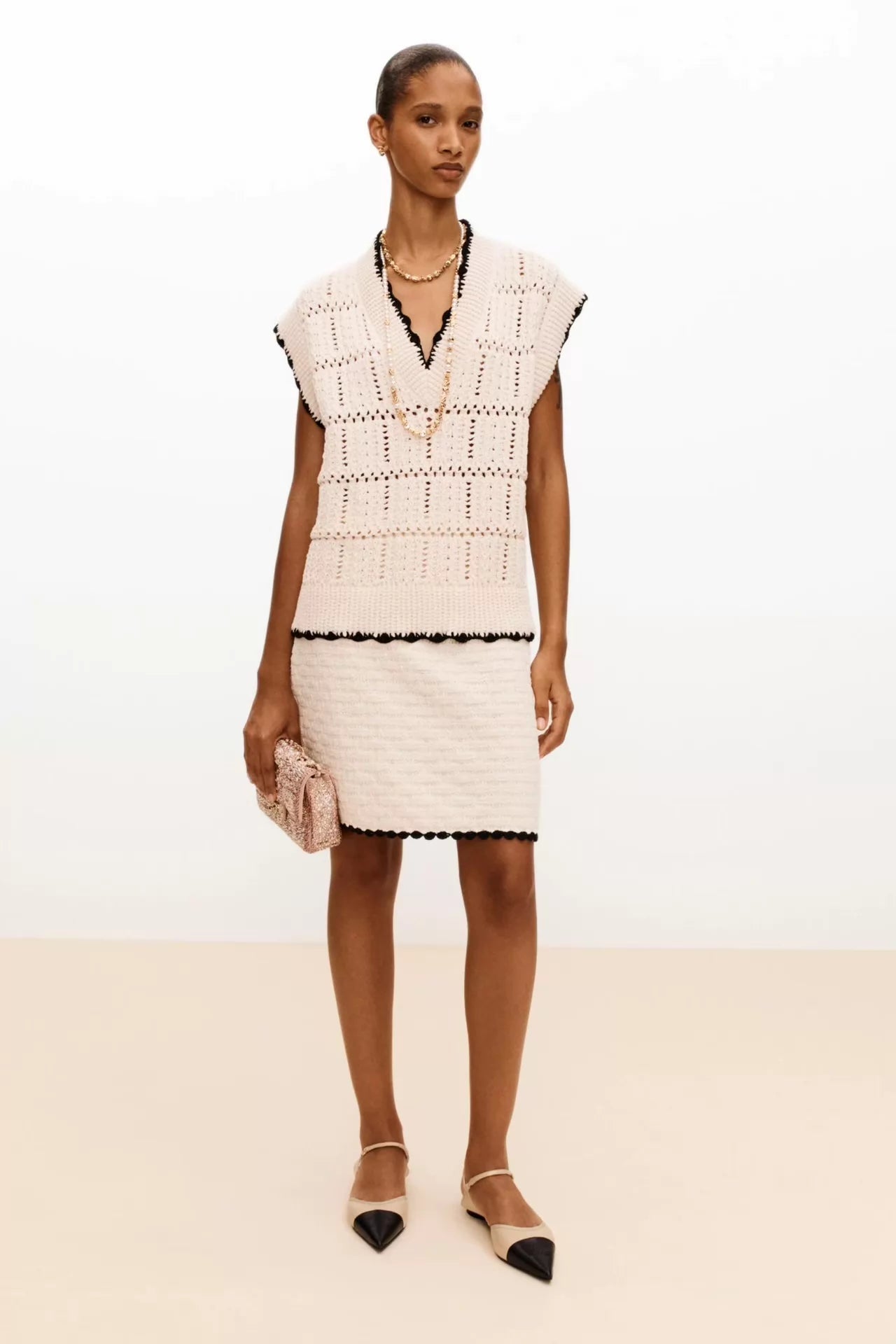 Crochet Knit Vest