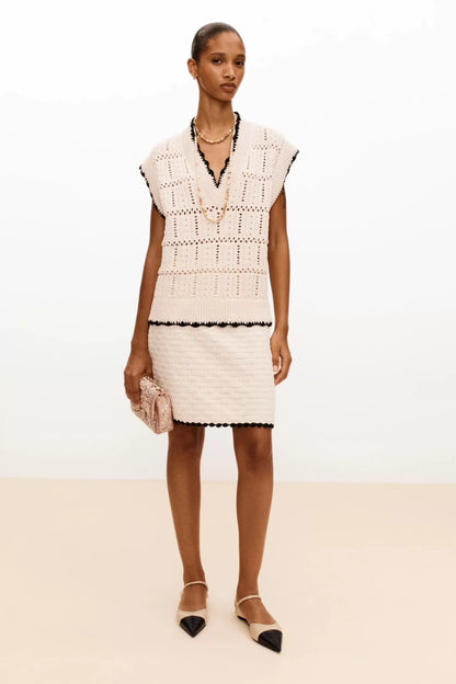 Crochet Knit Vest