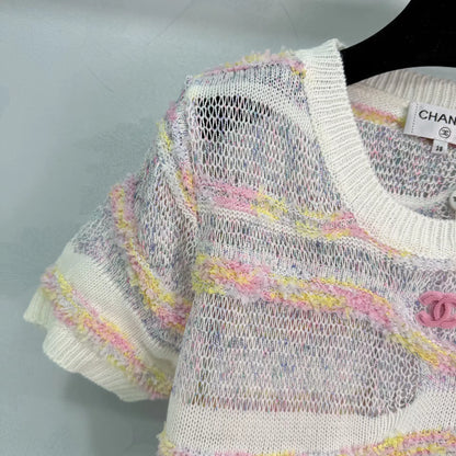 Striped Knit Short-Sleeve T-Shirt