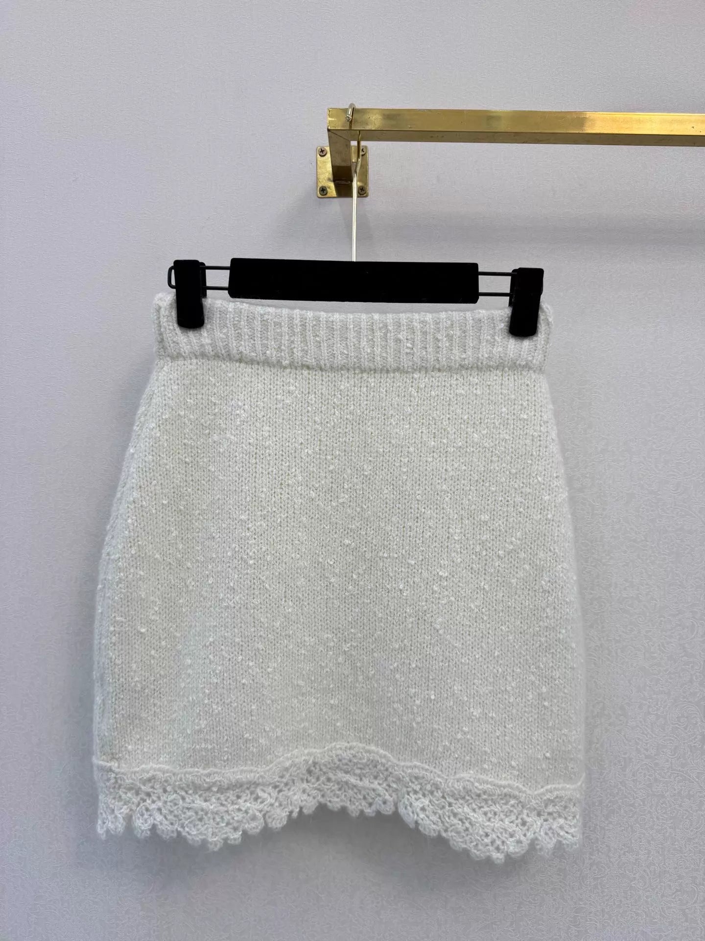 Tweed Knit Midi Skirt