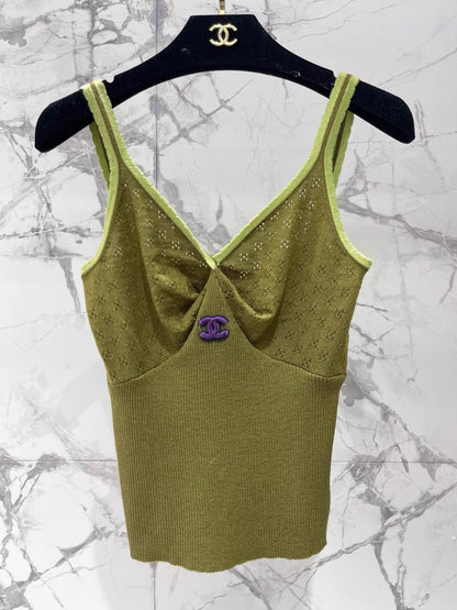 26ss Lace-trimmed Vest