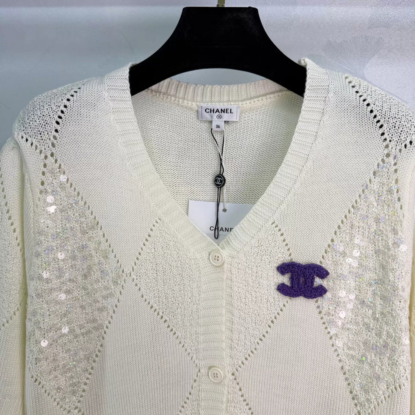 26ss Diamond Pattern Knit T-Shirt
