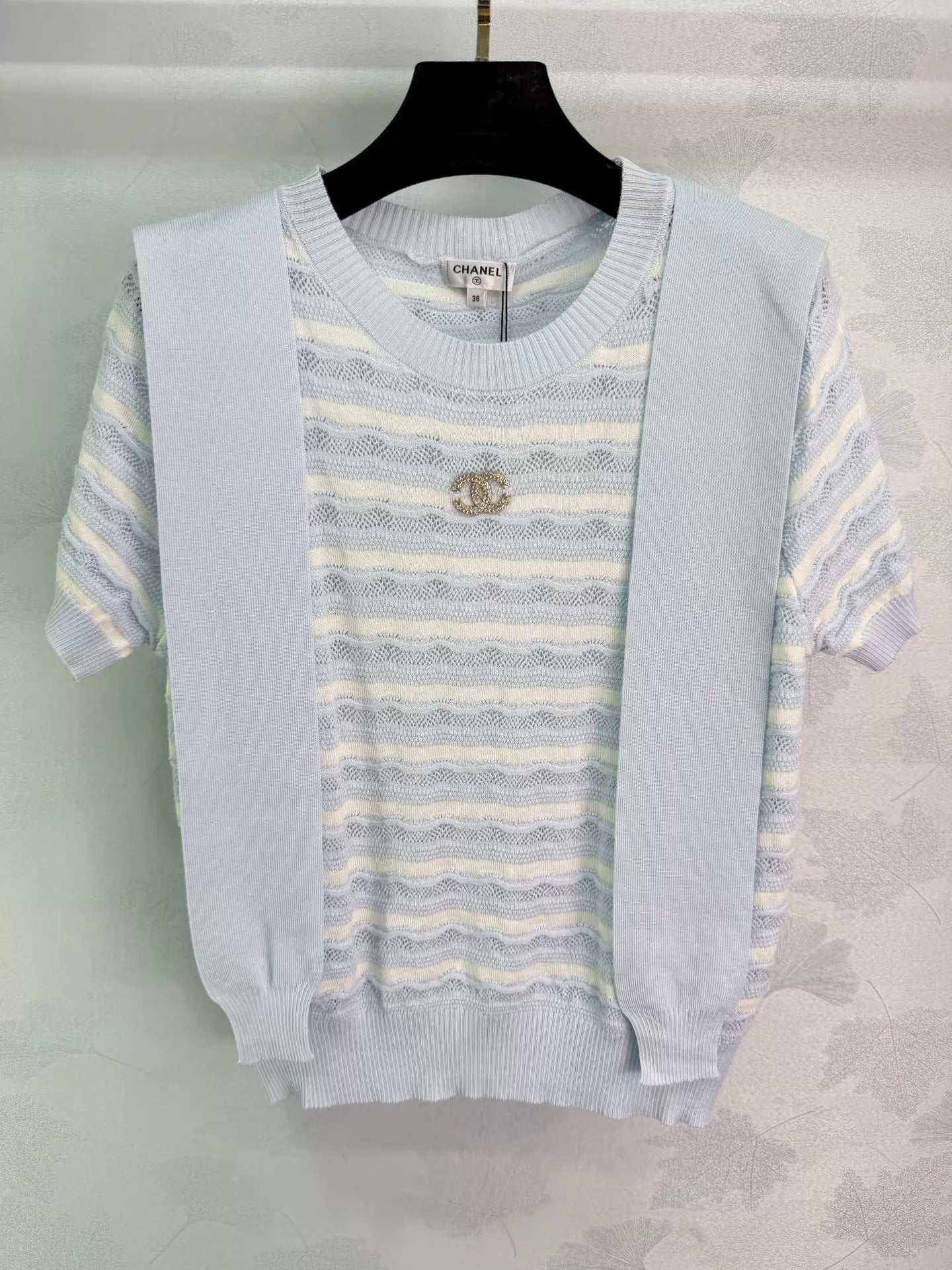 26ss Wavy Striped Knit T-Shirt