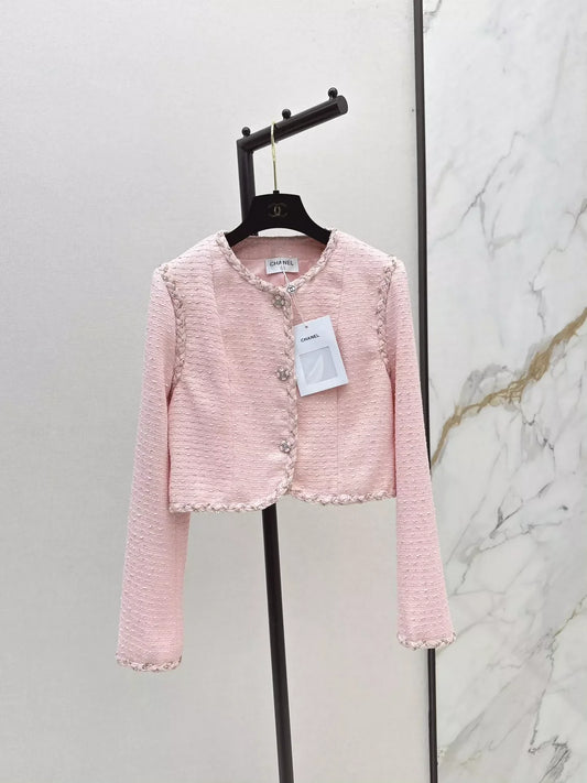 25fw Braided trim short coat