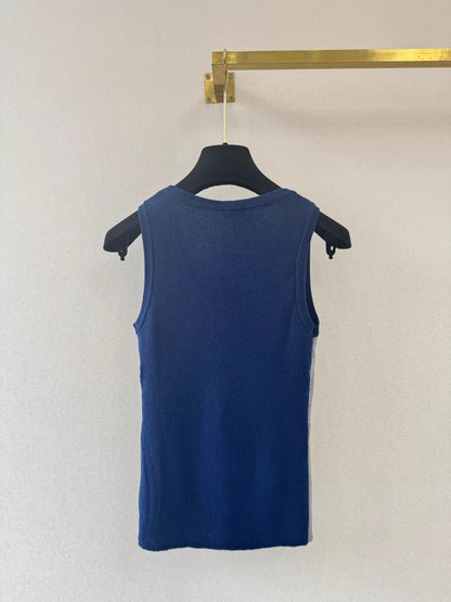 26ss Color-blocked Knit Vest