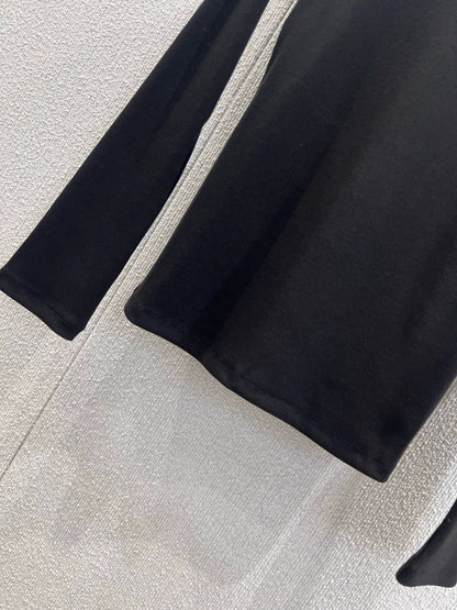 25Fw micro embroidered long sleeved base T-shirt