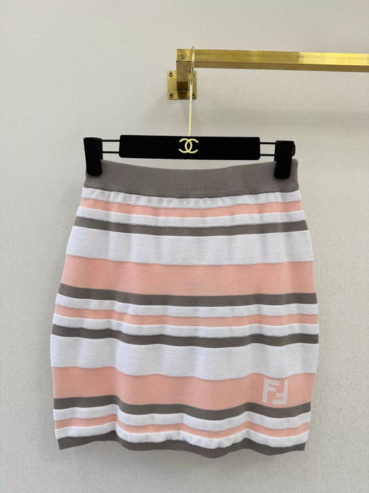 26ss Striped Knit Set