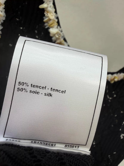 26ss Pearl-Edged Knitted Vest