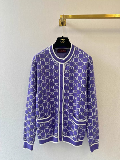 26ss Jacquard Knit Cardigan
