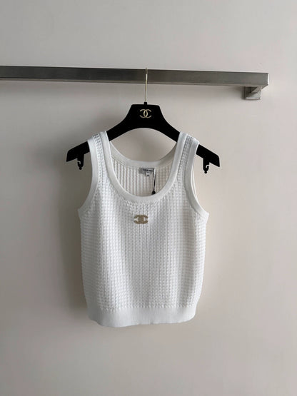 26ss Logo knitted vest