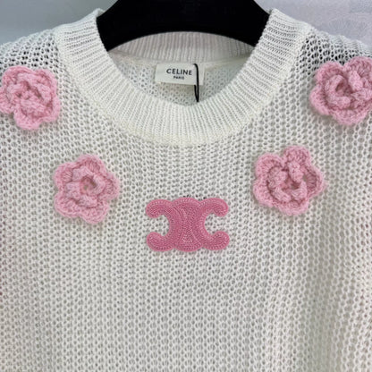 Floral Embroidery Sweater