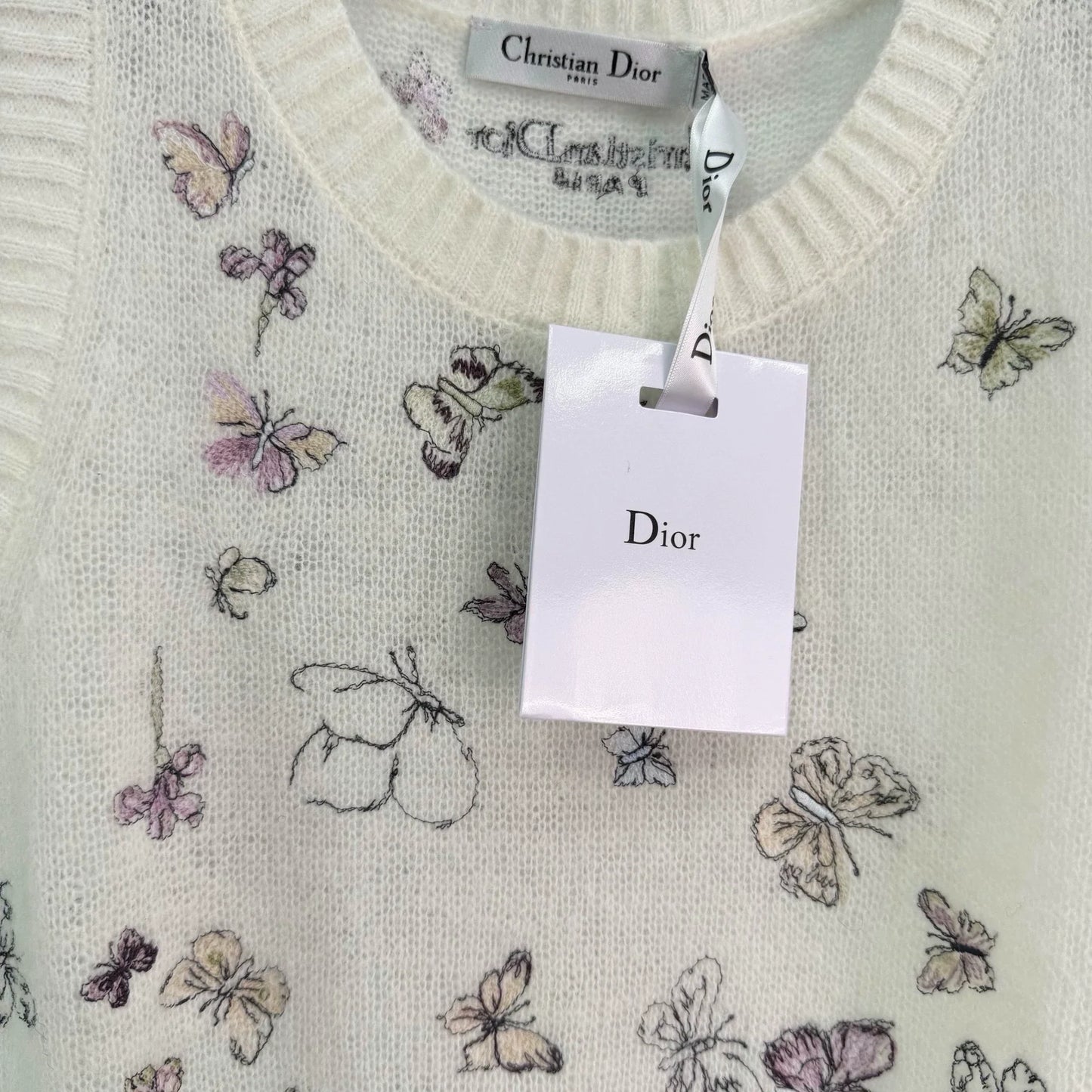 Butterfly Embroidered Knitted Vest
