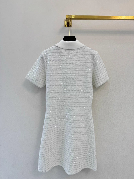 Sequined Knit Dress
