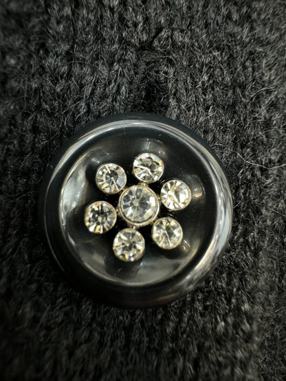 Black knitted cardigan