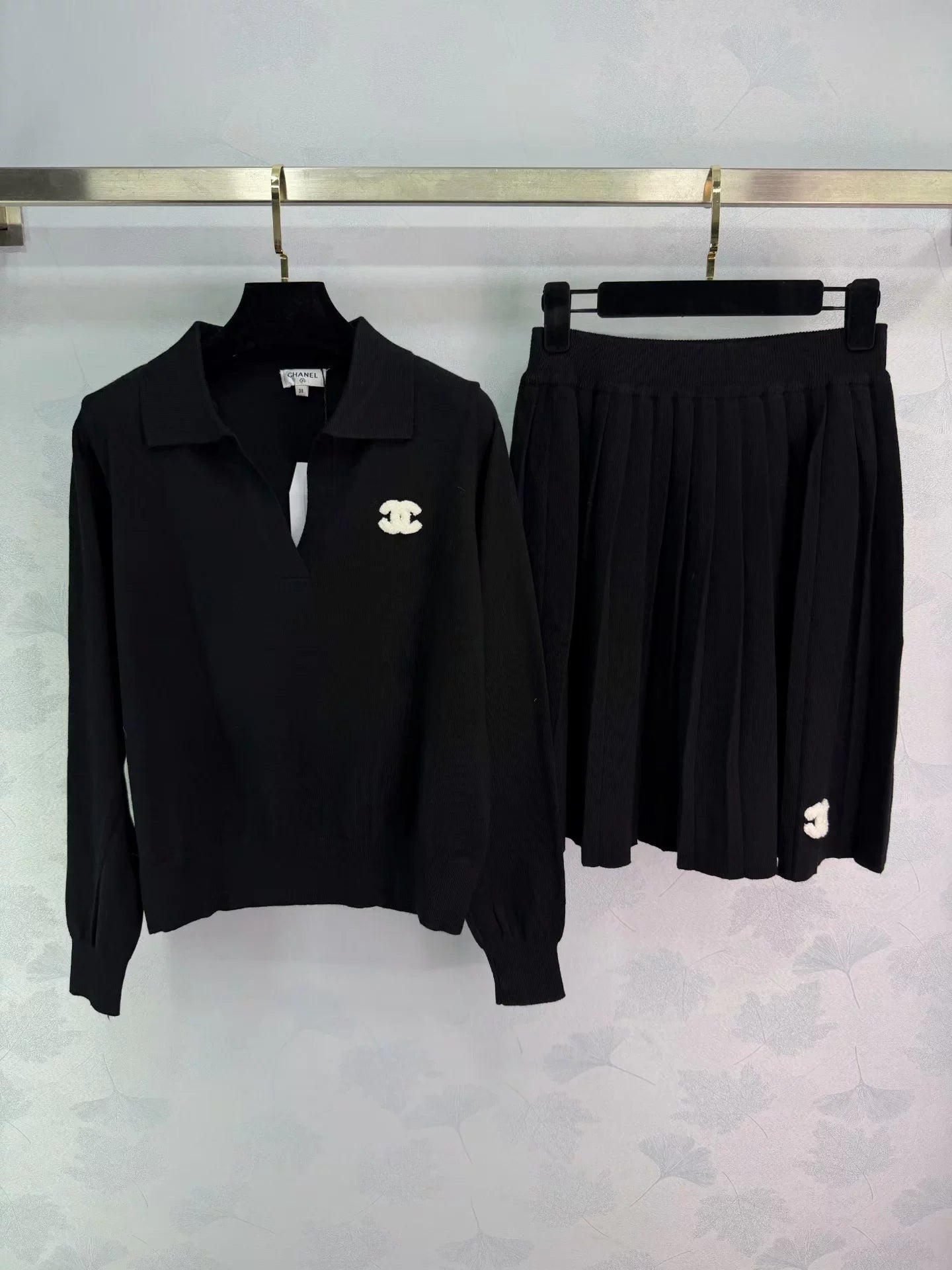 Preppy Style Knit Set