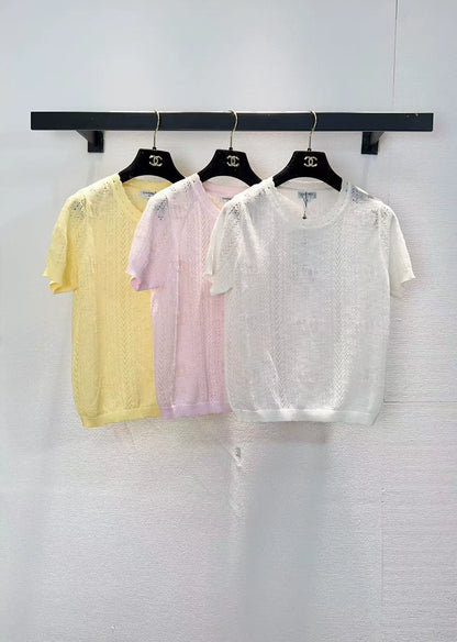 26ss Openwork Knit T-shirt