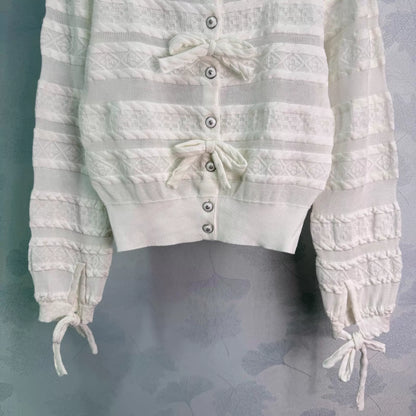 26ss Openwork Knit Cardigan