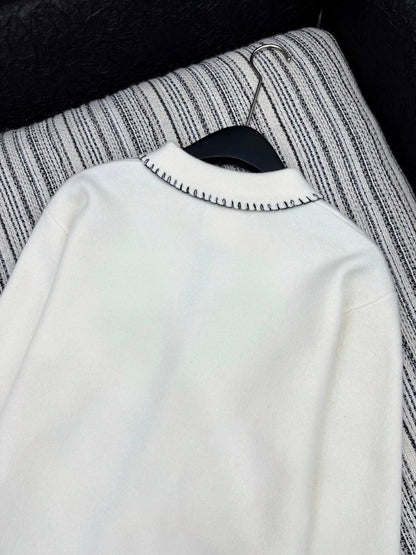 25fw Color blocking hook edge lapel jacket
