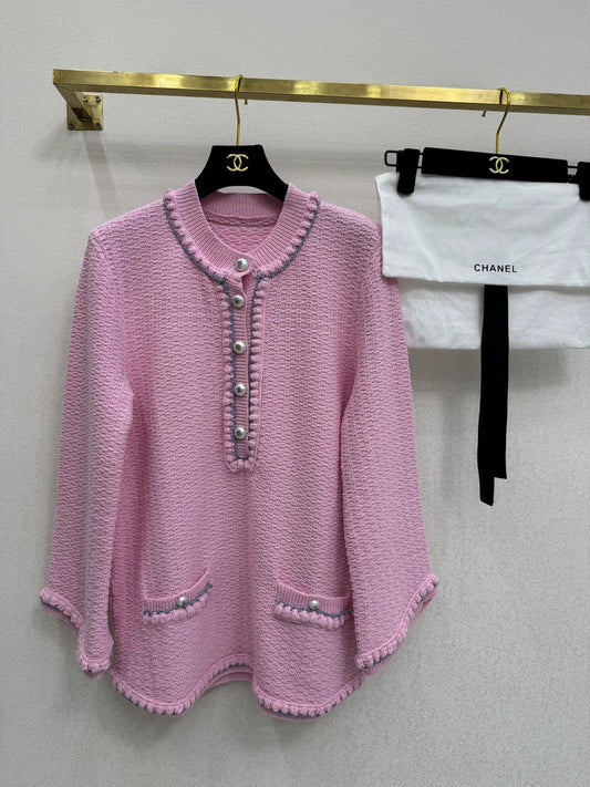 Hook-edge pocket long sleeve